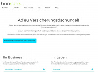 bonsure.com Webseite Vorschau