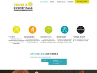 tennishalle.ch Webseite Vorschau