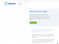opcare.co.uk Webseite Vorschau