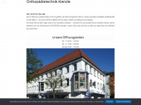 ortho-kienzle.de Webseite Vorschau