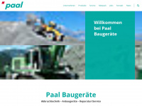 paal-baugeraete.de Webseite Vorschau
