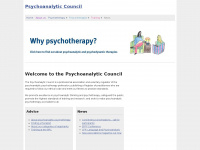 psychoanalytic-council.org Webseite Vorschau