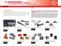 pender.fr Webseite Vorschau