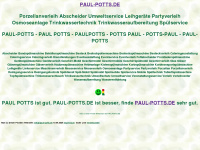 paul-potts.de Webseite Vorschau