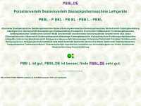 pbbl.de Webseite Vorschau
