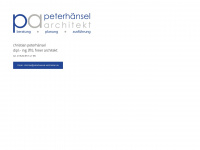 peterhaensel-architekten.de Webseite Vorschau