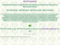 petite-fleur.de Webseite Vorschau