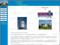 peter-metallbau.de Webseite Vorschau