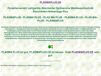plasmaplus.de Webseite Vorschau
