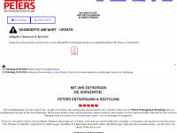 peters-recycling.de Webseite Vorschau