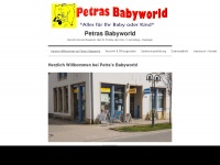 petras-babyworld.de Webseite Vorschau