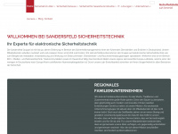 sandersfeld.de Webseite Vorschau
