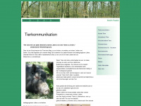 tierkommunikator.de Webseite Vorschau