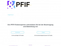 pfif.net Webseite Vorschau