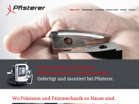 pfisterer-gmbh.de Webseite Vorschau