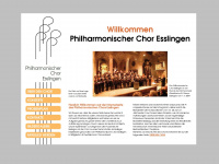 philharmonischer-chor-esslingen.de Webseite Vorschau