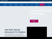 audiology.org Webseite Vorschau