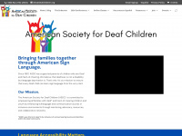 deafchildren.org Webseite Vorschau