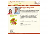 physiotherapie-hexental.de Webseite Vorschau