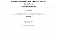 physiotherapie-trenz.de Webseite Vorschau