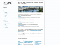 picos-software.com Webseite Vorschau