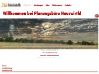 planungsbuero-hauswirth.de Webseite Vorschau