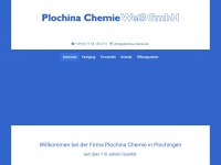 plochina-chemie.de Webseite Vorschau