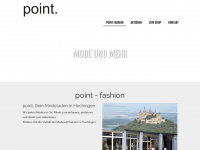 point-fashion.de Webseite Vorschau