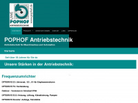 pophof.de Webseite Vorschau