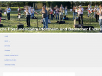 posaunenchoere-pforzheim.de Webseite Vorschau