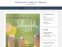 posaunenchor-hnbiberach.de Webseite Vorschau