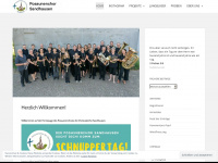 posaunenchor-sandhausen.de Webseite Vorschau