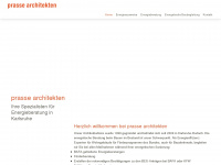 prasse-architekten.de Webseite Vorschau