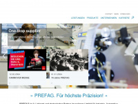 prefag.de Webseite Vorschau