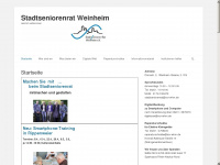 stadtseniorenrat-weinheim.de Webseite Vorschau