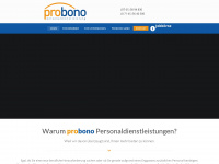 probono-personal.de Webseite Vorschau