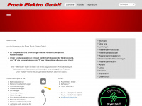 proch-elektro.de Webseite Vorschau