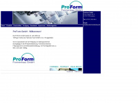 proform-formenbau.de Webseite Vorschau