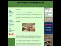 prolix-gastrotipps.de Webseite Vorschau