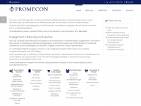 promecon-gmbh.de Webseite Vorschau