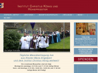 institut-christus-koenig.de Webseite Vorschau