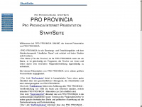 proprovincia.de Webseite Vorschau