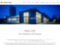 pro-tec-profile.de Webseite Vorschau