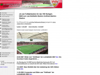 pro-vfb-stadion.de Webseite Vorschau