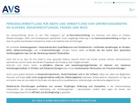 aerztevermittlung.com Webseite Vorschau