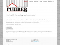 puhrer.de Webseite Vorschau