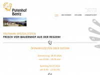 puten-bentz.de Webseite Vorschau