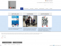 quattro-form.de Webseite Vorschau