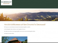 dorerhof-simonswald.de Webseite Vorschau