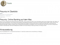 pecuniabanking.de Webseite Vorschau